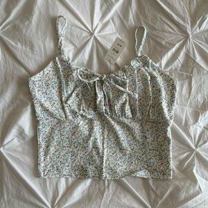 aeropostale floral cami crop top
